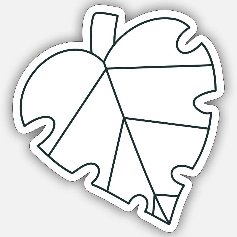 Monsteria Monstera leaf - Sticker size S (10 x 10 cm) - white matte