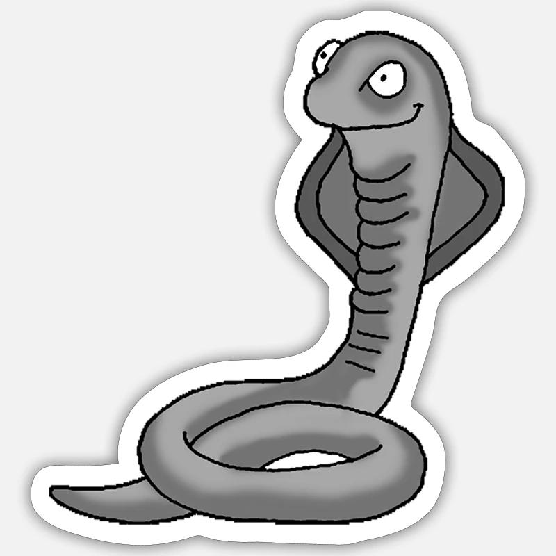 Serpent 2 Sticker taille S (10 x 10 cm)