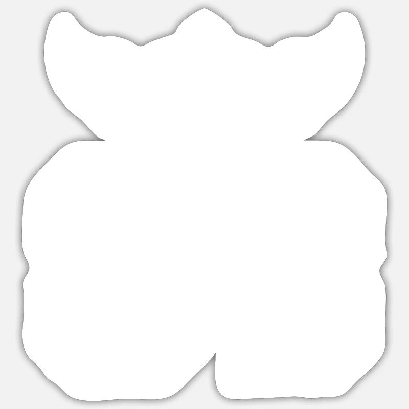 83 Couronne numérique - Sticker taille S (10 x 10 cm) - blanc mat