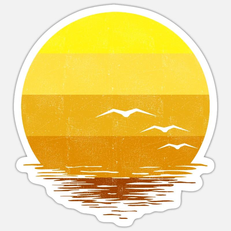 Sunset Sticker size S (10 x 10 cm)