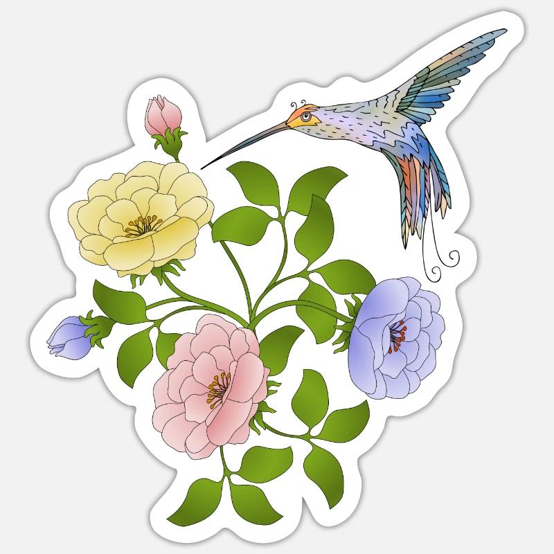 Vogel Sticker Größe S (10 x 10 cm)