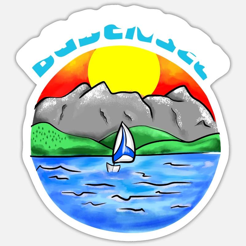 Bodensee Sticker Größe S (10 x 10 cm)