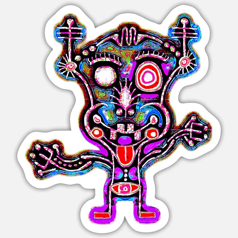 Signal détecté - Sticker taille S (10 x 10 cm) - blanc mat
