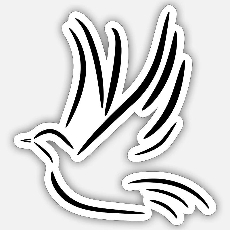 Friedenstaube Sticker Größe S (10 x 10 cm)