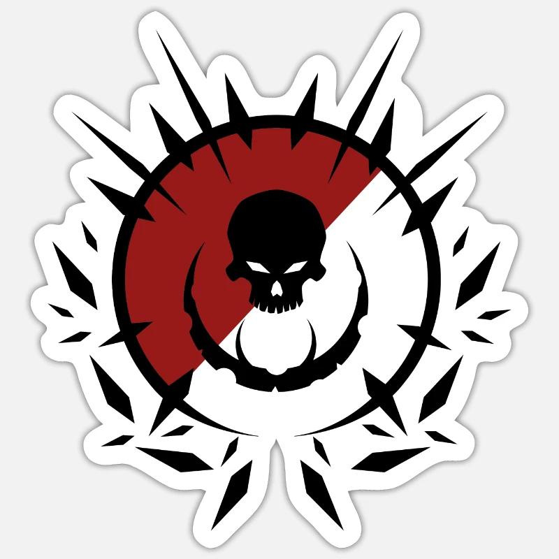 Explodierender Tod Sticker Größe S (10 x 10 cm)