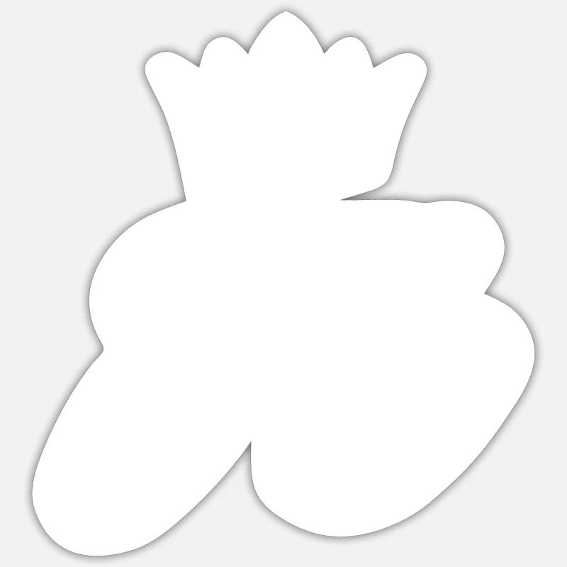 83 Couronne numérique - Sticker taille S (10 x 10 cm) - blanc mat