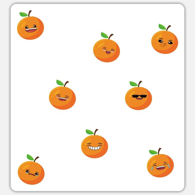 Orange Sticker size S (10 x 10 cm)