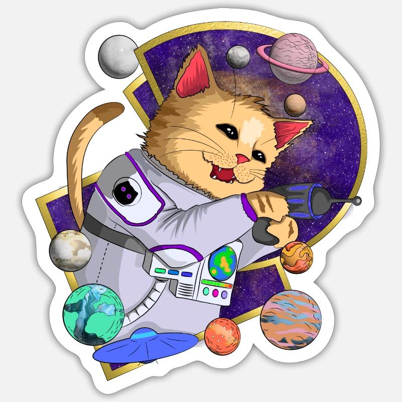 misho - Sticker taille S (10 x 10 cm) - blanc mat