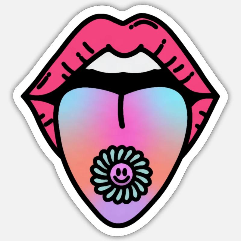 Content - Sticker taille S (10 x 10 cm) - blanc mat