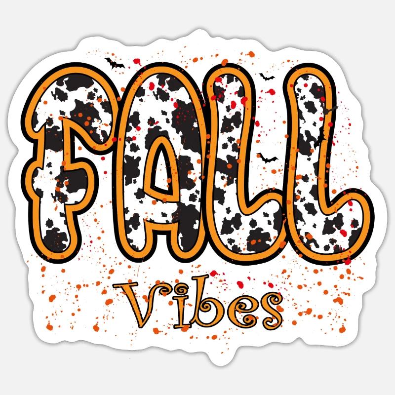 Herbststimmung, süßer Herbst, Halloween, Süßes oder Saures Sticker Größe S (10 x 10 cm)