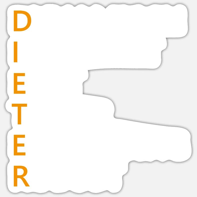 Dieter Name Geschenk Sticker Größe S (10 x 10 cm)
