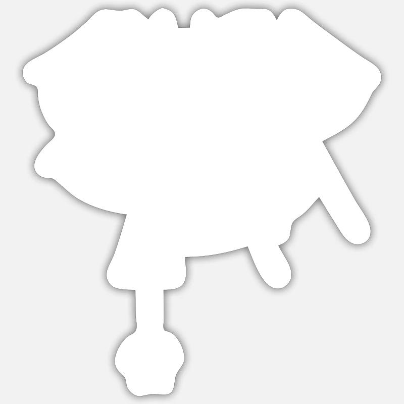 Spiderwires2 - Sticker size S (10 x 10 cm) - white matte