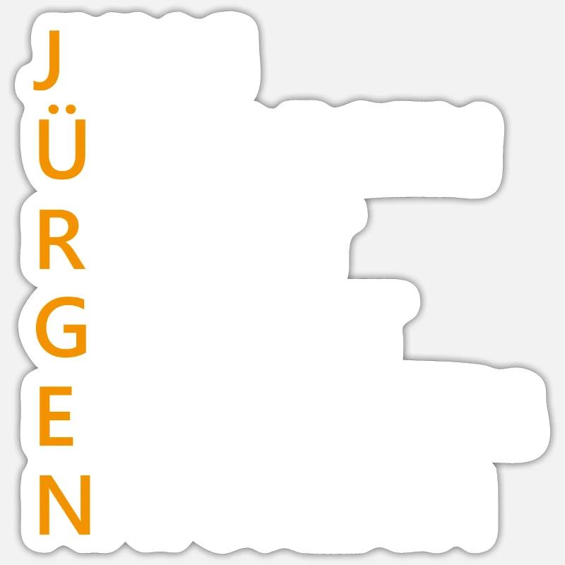 Jürgen Name Geschenk Sticker Größe S (10 x 10 cm)
