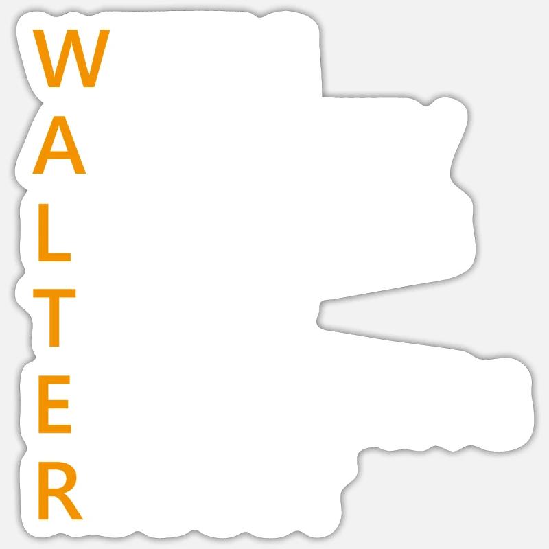 Walter Name Geschenk Sticker Größe S (10 x 10 cm)