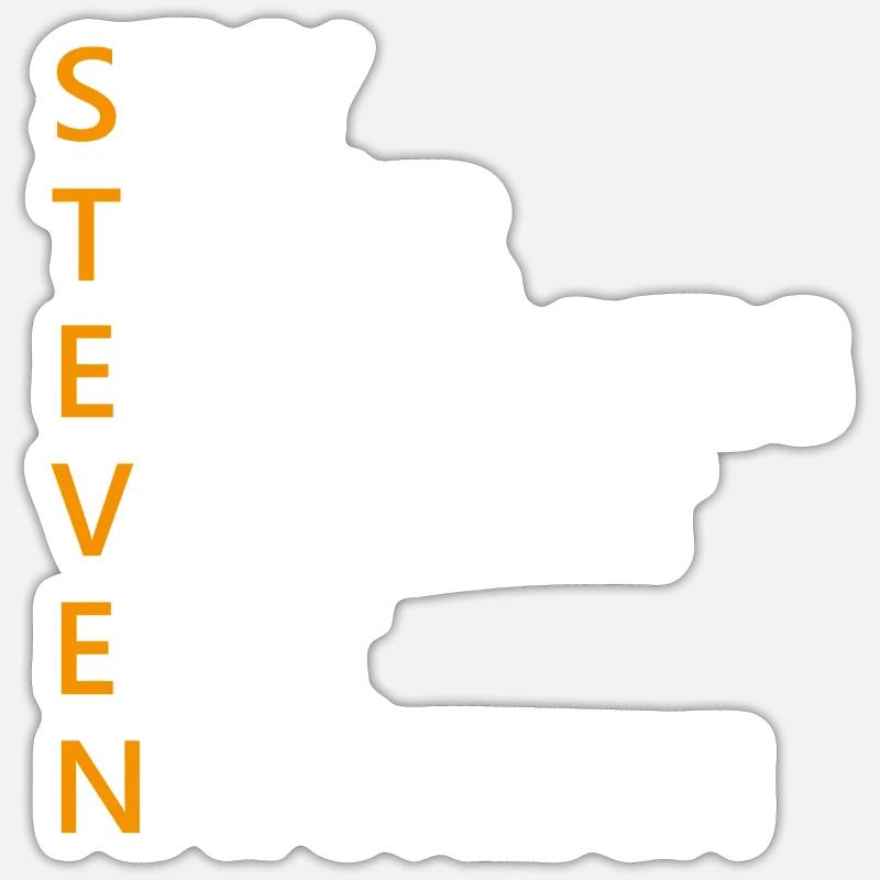 Steven Name Geschenk Sticker Größe S (10 x 10 cm)