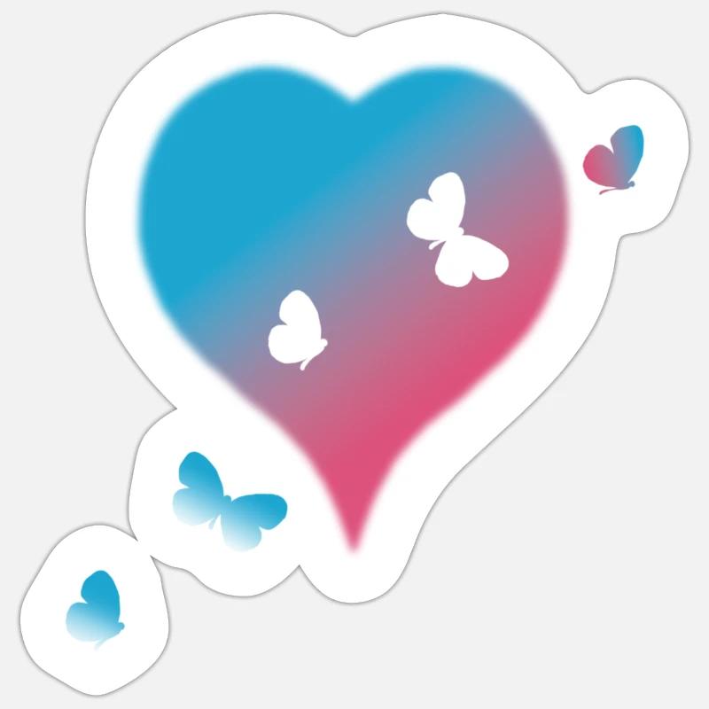 Le vol de Psyché Sticker taille S (10 x 10 cm)