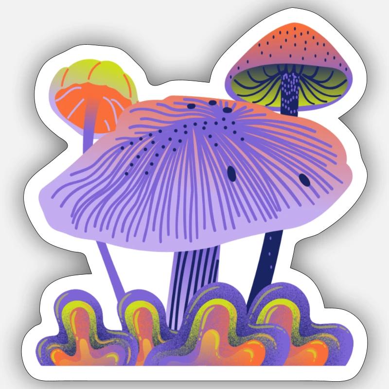 Tactile Psychedelic Sticker Größe S (10 x 10 cm)