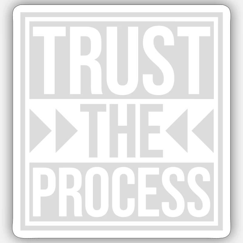 faire confiance au processus Devis Sticker taille S (10 x 10 cm)