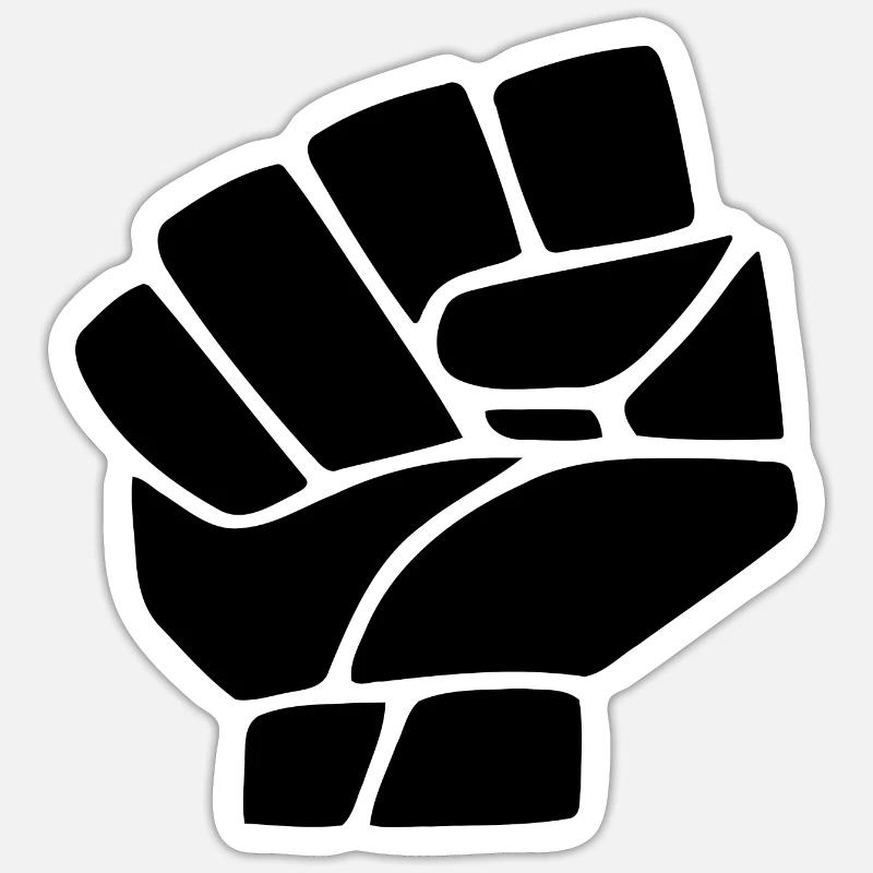Resist - Sticker Größe S (10 x 10 cm) - Mattweiß