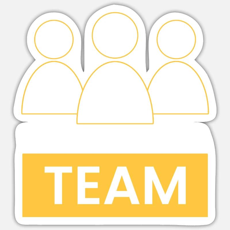 looking for a team Sticker size S (10 x 10 cm)