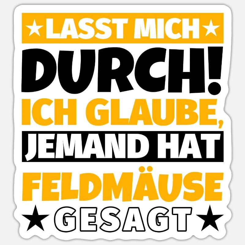 Feldmäuse Sticker Größe S (10 x 10 cm)