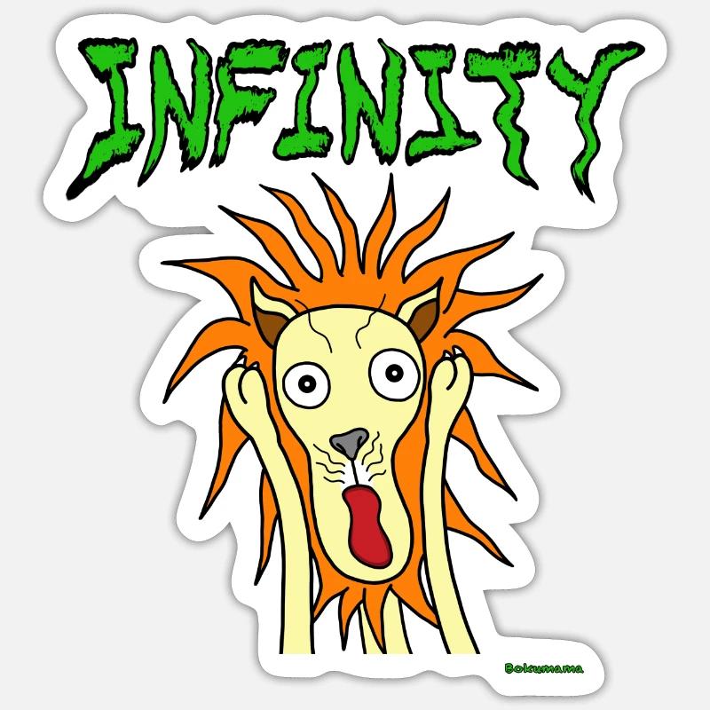 Infinity - Sticker size S (10 x 10 cm) - white matte
