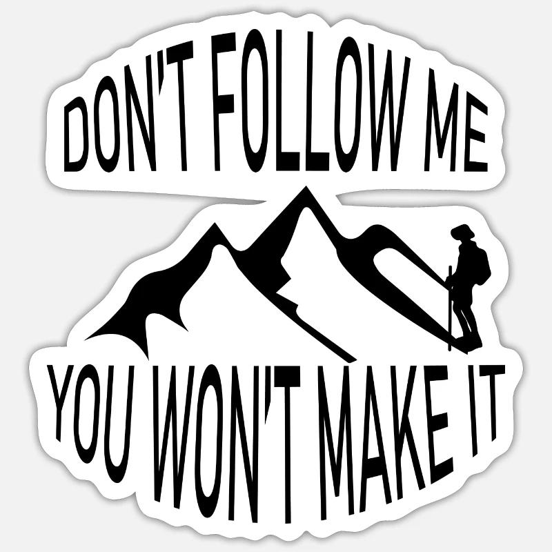 climbing - Sticker Größe S (10 x 10 cm) - Mattweiß