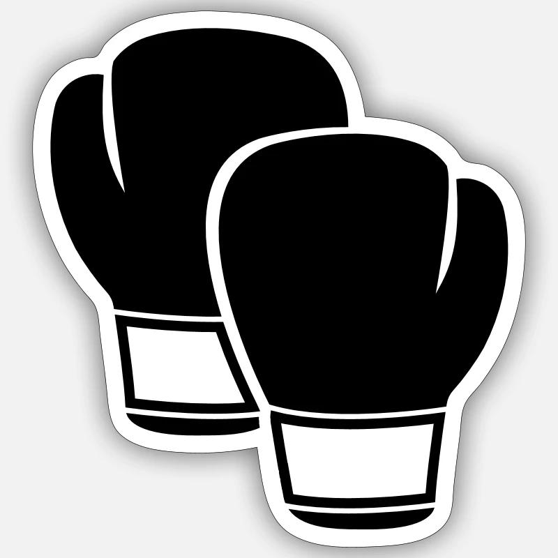 Boxing - Sticker size S (10 x 10 cm) - white matte