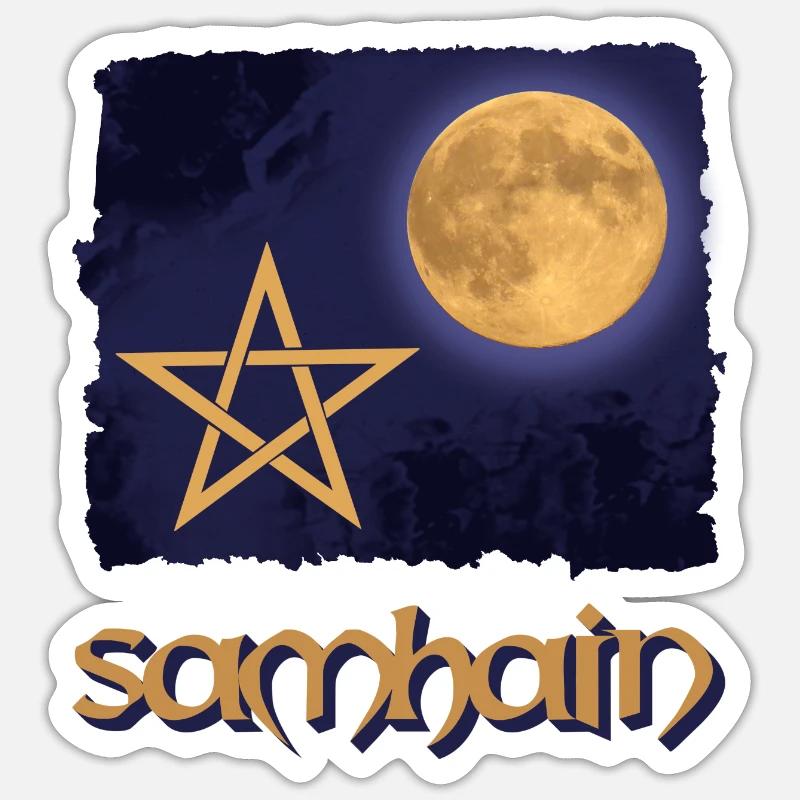 samhain 1 - Sticker Größe S (10 x 10 cm) - Mattweiß
