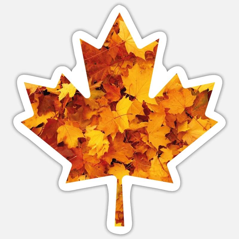 Maple leaf Canada - Sticker size S (10 x 10 cm) - white matte