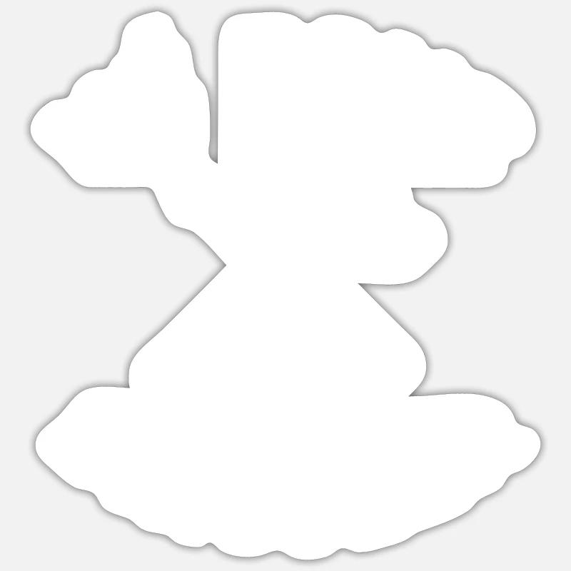 Né pour bricoler - Sticker taille S (10 x 10 cm) - blanc mat