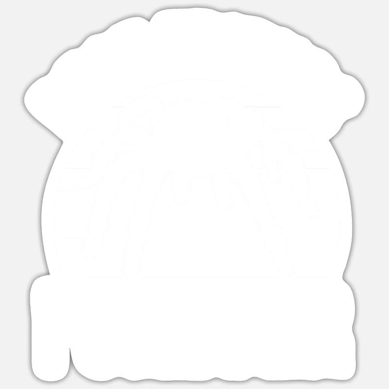Tarentule - Sticker taille S (10 x 10 cm) - blanc mat