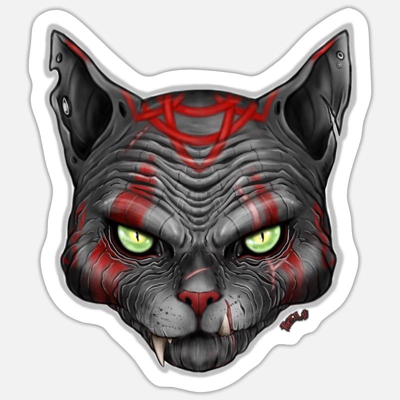 Chat V2 - Sticker size S (10 x 10 cm) - white matte