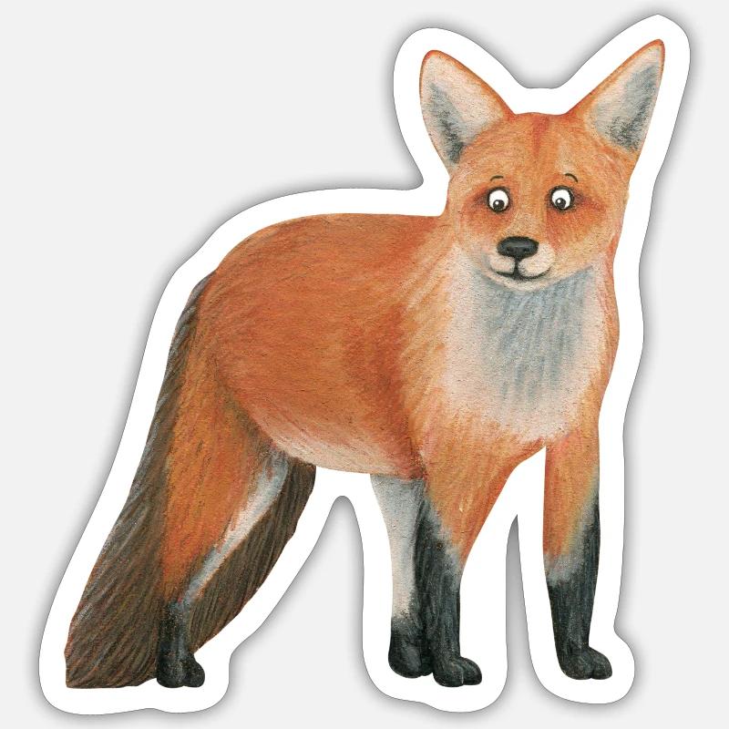 small tortoiseshell - Sticker size S (10 x 10 cm) - white matte