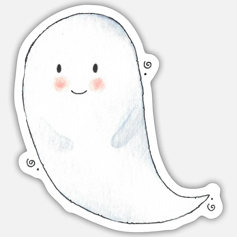 Little Ghost Sticker size S (10 x 10 cm)
