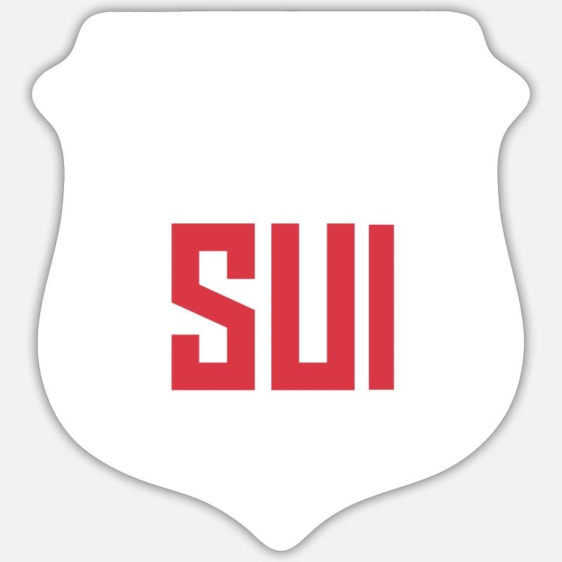 Switzerland - Sticker size S (10 x 10 cm) - white matte