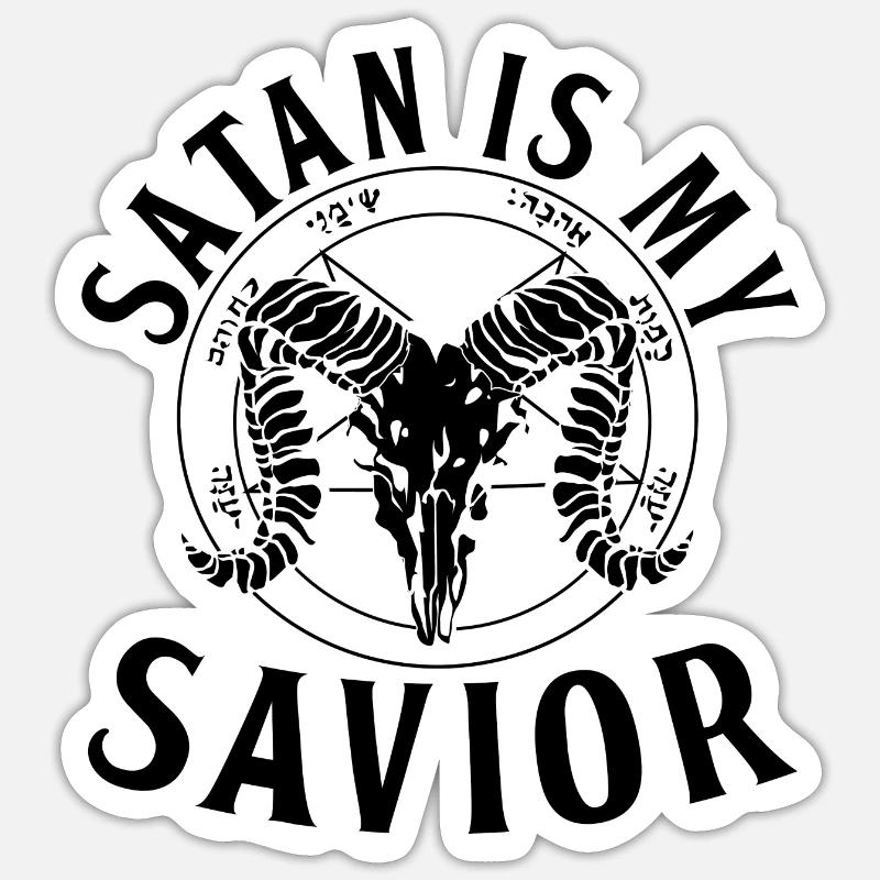 Satanisme Sticker taille S (10 x 10 cm)