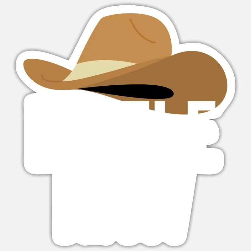 Petit Haw - Sticker taille S (10 x 10 cm) - blanc mat