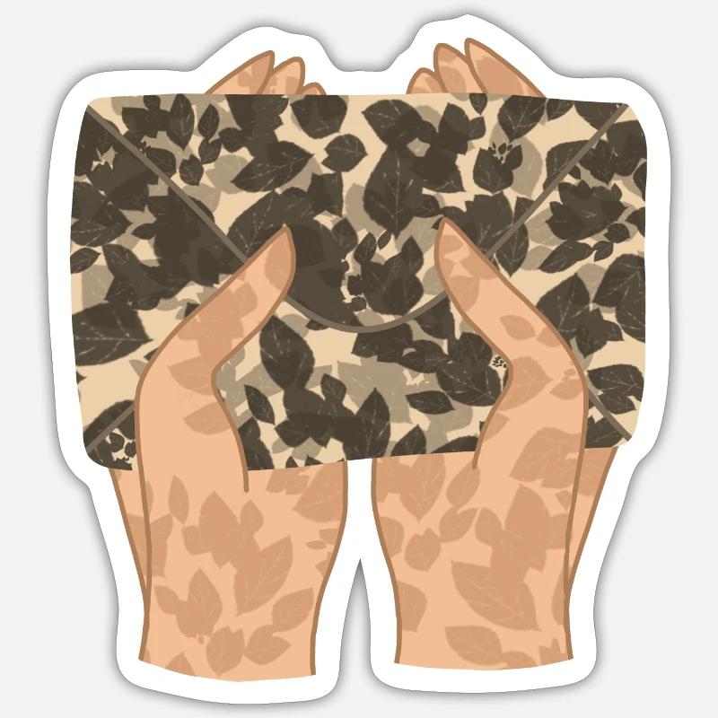 Letter Post Envelope in hands Gift idea Sticker size S (10 x 10 cm)