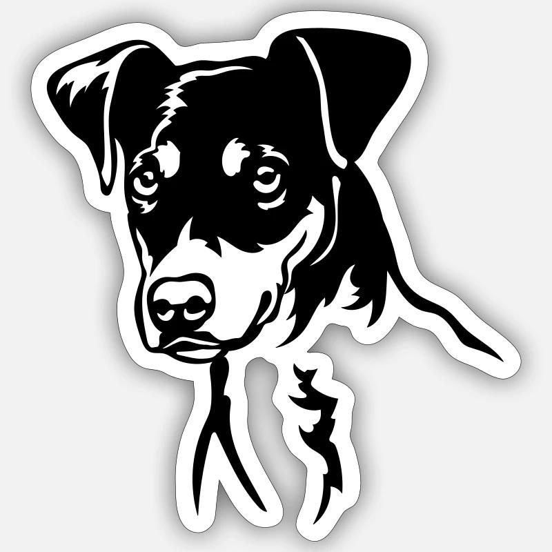 Bodeguero Andaluz Kopf - Sticker Größe S (10 x 10 cm) - Mattweiß