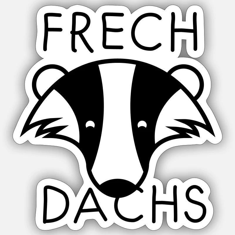 Frechdachs Sticker Größe S (10 x 10 cm)