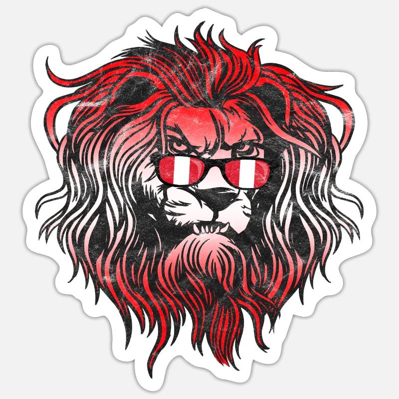 Peru - Sticker size S (10 x 10 cm) - white matte