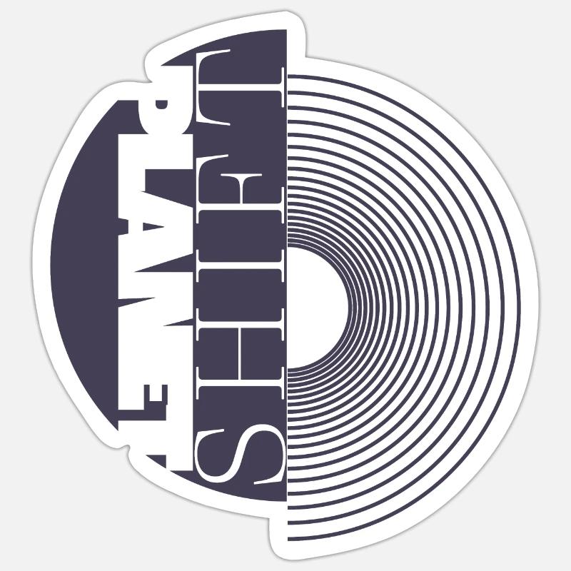 PlanetShift 10 - Sticker Größe S (10 x 10 cm) - Mattweiß