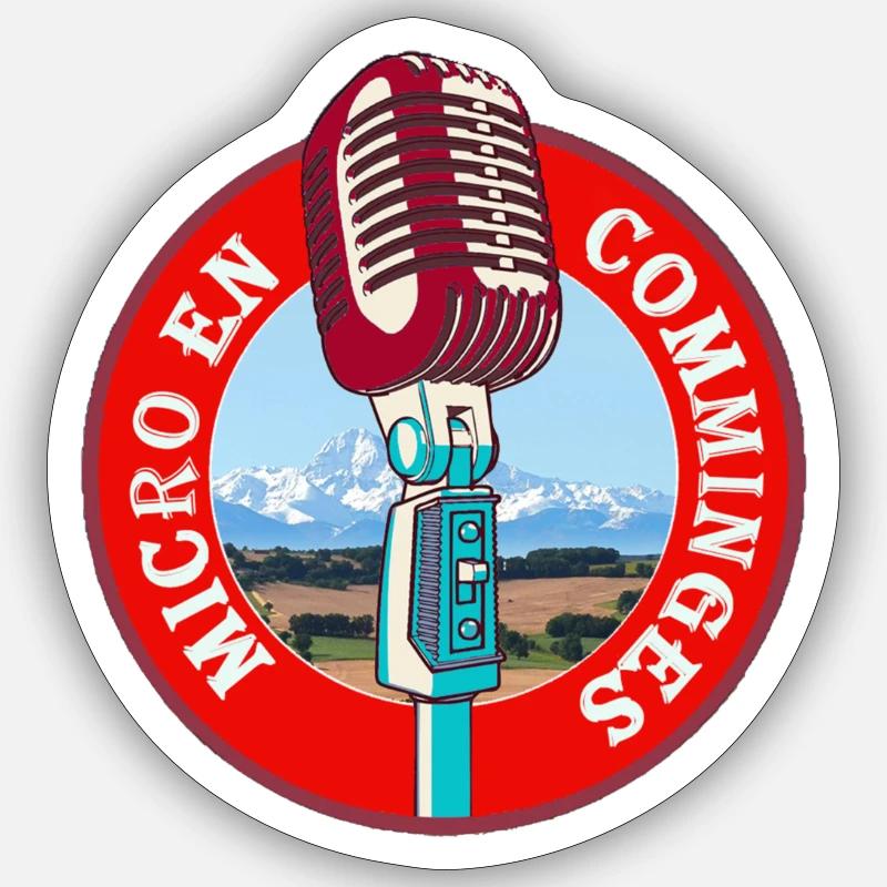 Logo Micro en Comminges Sticker taille S (10 x 10 cm)