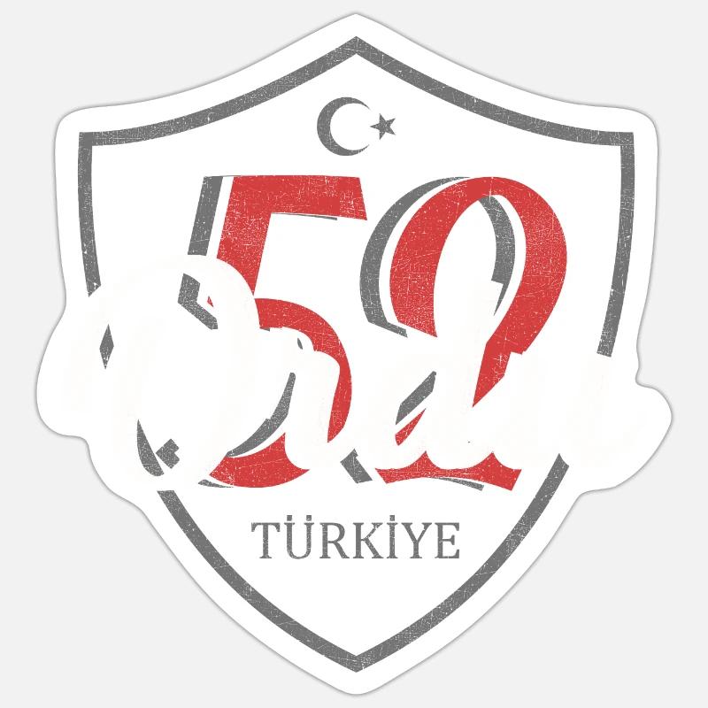 Ordu - Sticker taille S (10 x 10 cm) - blanc mat