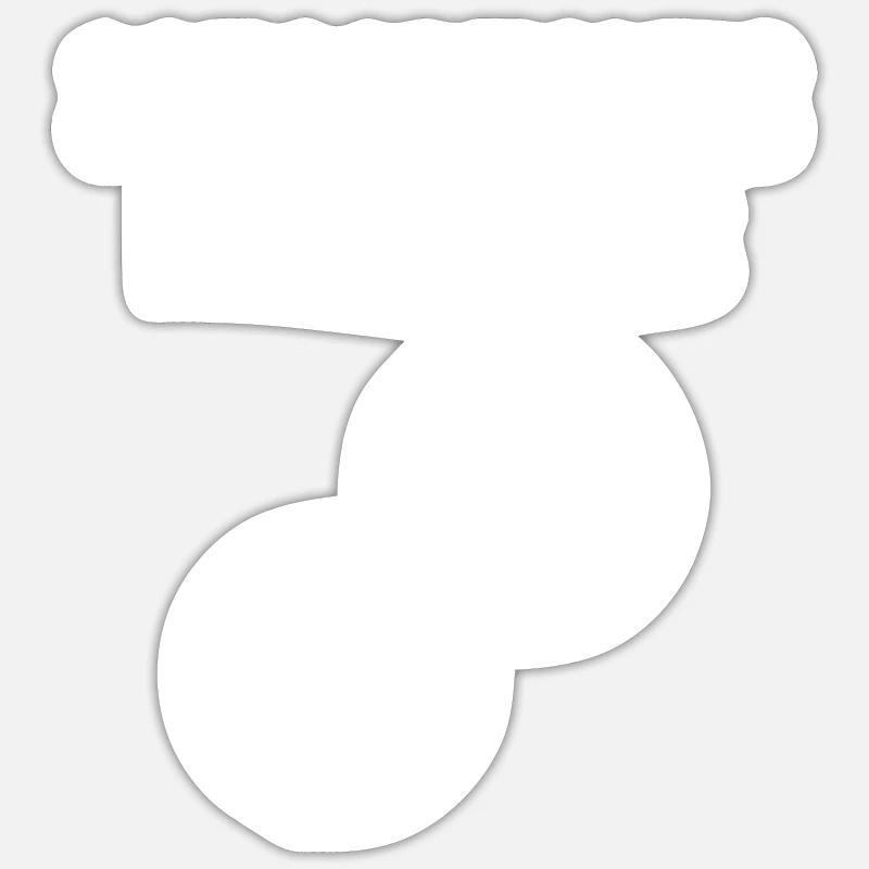 Sousaphones Kick Brass - Sticker taille S (10 x 10 cm) - blanc mat