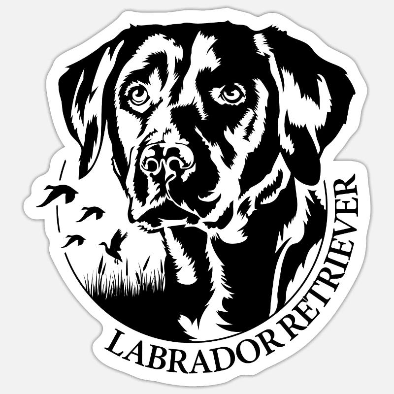 LABRADOR RETRIEVER Jagdhund Jagdhunde Wilsigns Sticker Größe S (10 x 10 cm)