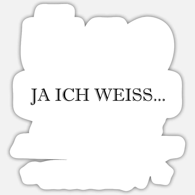 Ü60 - Sticker Größe S (10 x 10 cm) - Mattweiß