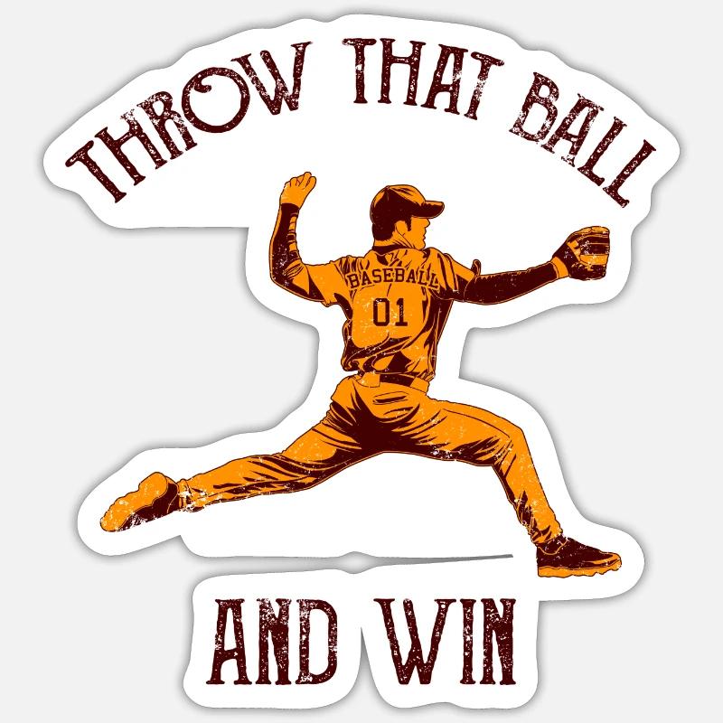 Funny pitcher - Sticker size S (10 x 10 cm) - white matte