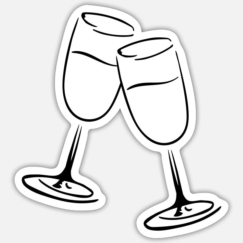 Coupes de - Sticker taille S (10 x 10 cm) - blanc mat